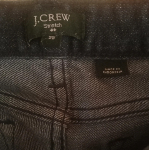 J. Crew Toothpick Straight Dark Wash 5 Pocket Cotton Denim Jeans Size Size 28 - Picture 9 of 11